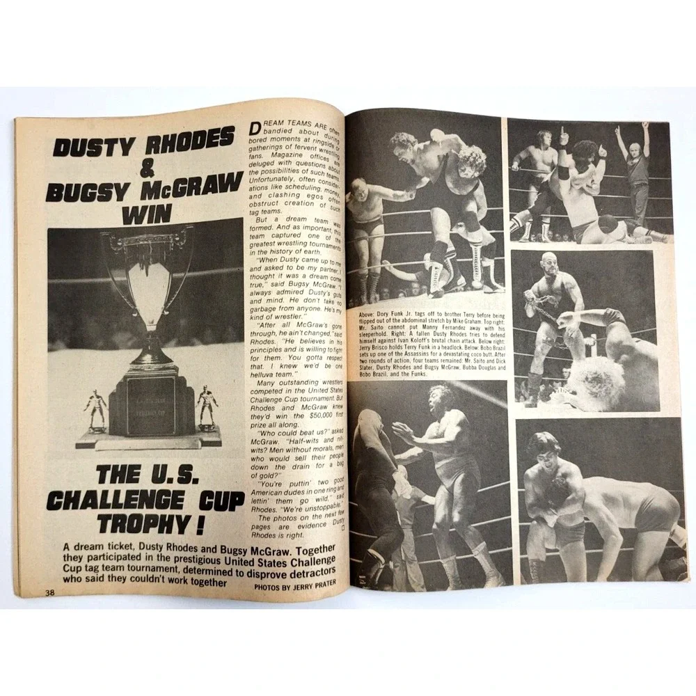 THE WRESTLER -‎ NOV 1980 - JIMMY SNUKA / BUGSY MCGRAW / DUSTY RHODES / BLASSIE